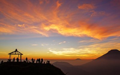 Natural Beauty Sunrise in Sikunir Dieng Central Java Amazing Beautiful Natural Scenery